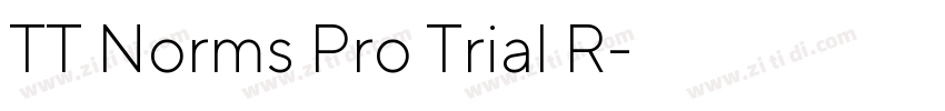 TT Norms Pro Trial R字体转换 TT Norms Pro Trial R字体转换